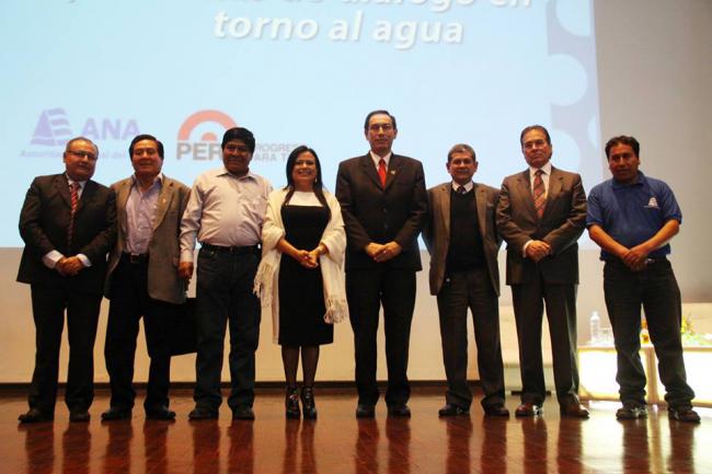 National Water Authority (ANA) representatives at the inauguration of Latin America’s first specialized unit for the prevention of water conflict. (Autoridad Nacional del Agua)