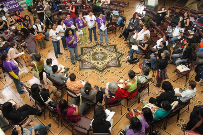 Guatemala City Encuentro, 2010. (Ina Riaskov / Producciones y Milagros Agrupación Feminista)