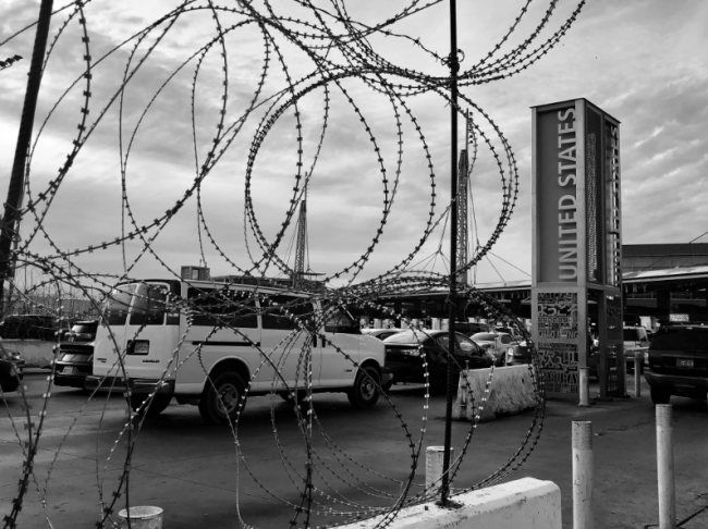 Customs and Border Protection at the San Ysidro Port of Entry on January 10th, 2019. (Photo by Pedro Rios)