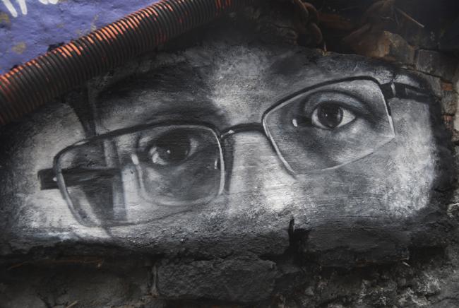 Edward Snowden mural. (Thierry Ehrmann / Creative Commons)