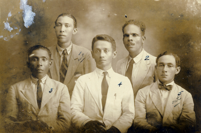 A studio portrait that accompanied this United Fruit Company memo dated March 8, 1928.