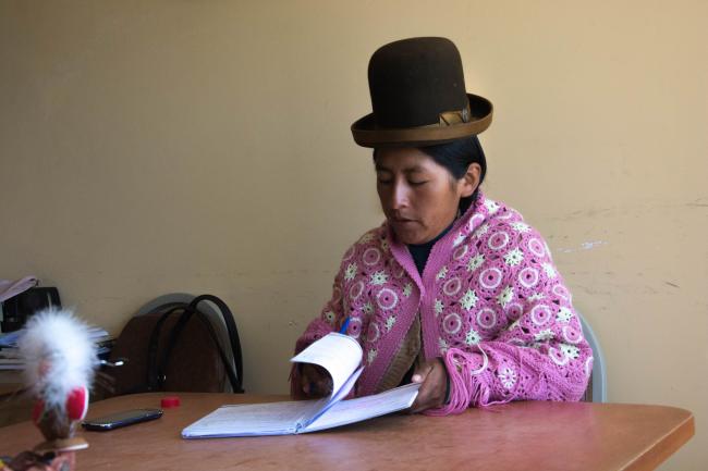 Concejala María Luz Chipana, quien acuso que ha sufrido acoso político, pero ella no lo denunció a autoridades legales. (Foto por Irene Escudero).