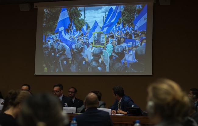 A 2019 UN event about the ongoing violations of human rights in Nicaragua. Since then, Ortega's regime has continued to crackdown on anyone who criticizes him. (U.S. Mission Photo/Eric Bridiers, Flickr)