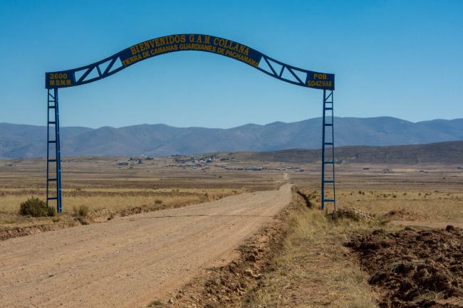 Entrance to the municipality of Collana (Photo by Irene Escudero)