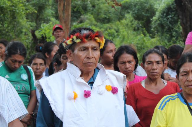 Pa? Tavyterã leader Andrés Brítez in the community of Yvy Pyte in the Paraguayan department of Amambay (William Costa)