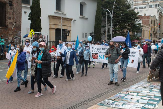 An anti-abortion demonstration in Bogotá in February 2022 (Carsten ten Brink / Flickr / CC BY-NC-ND 2.0) 