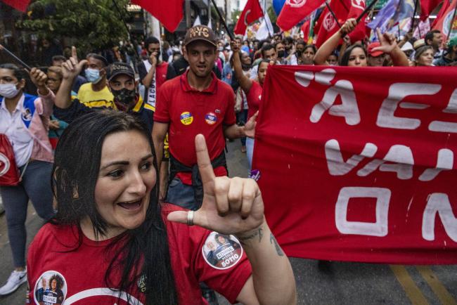 Social movements, including the MST, protest against president Jair Bolsonaro in September under the slogan 