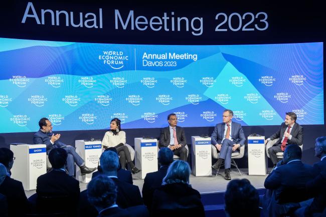 Colombia's Minister of Mines and Energy Irene Velez Torres in a session on The Different Roads to Energy Transition at the World Economic Forum Annual Meeting in Switzerland on January 19, 2023 (World Economic Forum /Flickr / CC BY-NC-SA 2.0)