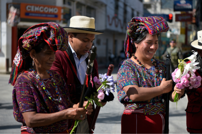 Ixil authorities meet with President Bernardo Arévalo, May 13, 2024. (Gobierno de Guatemala / Public Domain)