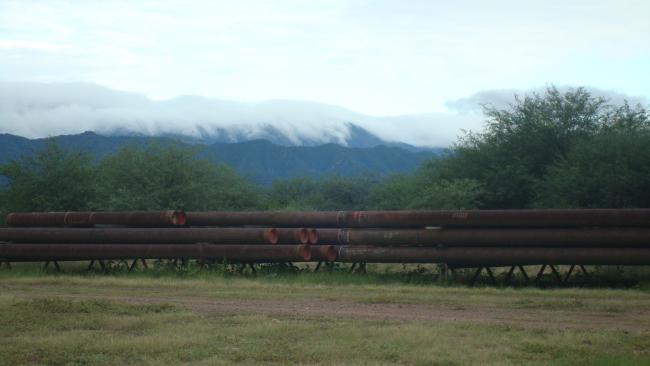 The Margarita-Huacaya gas processing plant during a $640 million phase of expansion. October 2011. (Photo by Penelope Anthias)