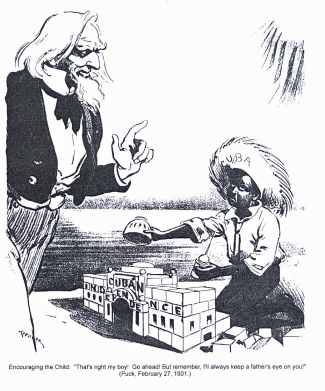 A 1901 political cartoon (Puck)