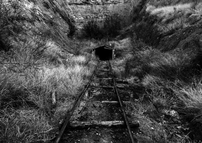 Coal pit mine entrance in Coahuila, Mexico (Omar Ballesteros)