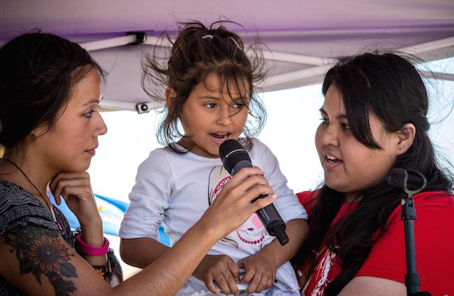 Melanie, a 4-year old asylee, just recently released from the Dilley Family Detention Center on May 2, 2014. (Steve Pavey / Hope in Focus)