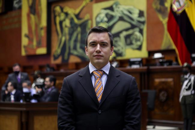 El presidente electo Daniel Nobua Azín en la Sesión No. 791 del Pleno de la Asamblea Nacional de agosto 2022 (Christian Medina / Asamblea Nacional / CC BY-SA 2.0 DEED)