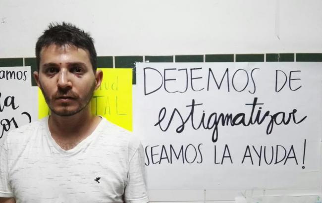 Marcos Rojas, the Amnesty International activist whose nose was broken 