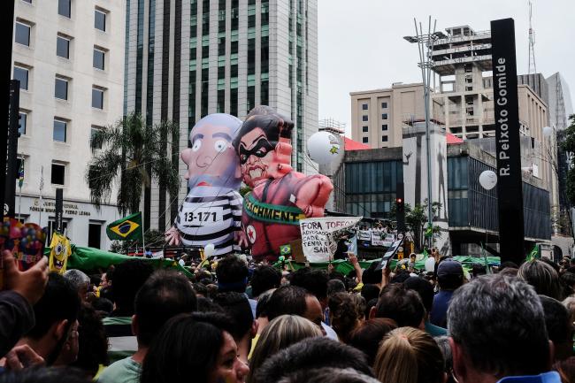 An anti-government protest on March 13 in Sao Paulo (Marcelo Valente/Flickr)