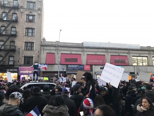 Rally in Washington Heights (Photo by Amaury Rodríguez)