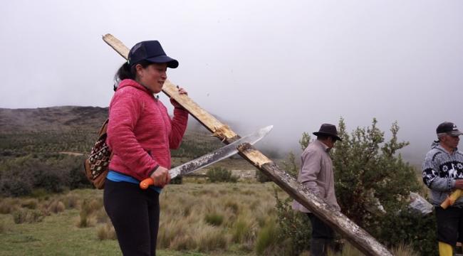 Eli founded the women's collective Sinchi Warmi and calls for economic alternatives to mining. (Andres Salazar)