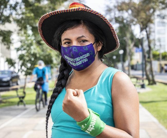 Peruvian candidate Gahela Cari. (Fabiola Granda)