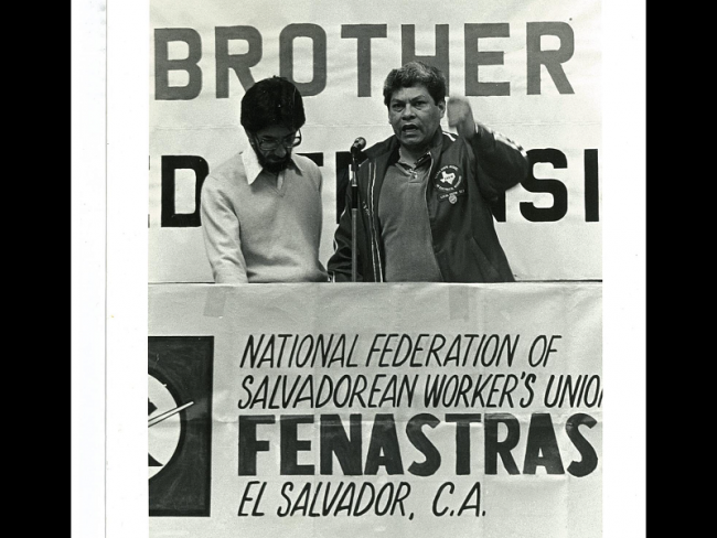 Alejandro Molina Lara held leadership roles in the shrimp workers union as well as the national labor federation FENASTRAS. (Courtesy of Jeff Gould via Alejandro Molina Lara)