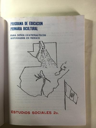 Libro de actividades elaborado para uso por niños guatemaltecos en campamentos en México.